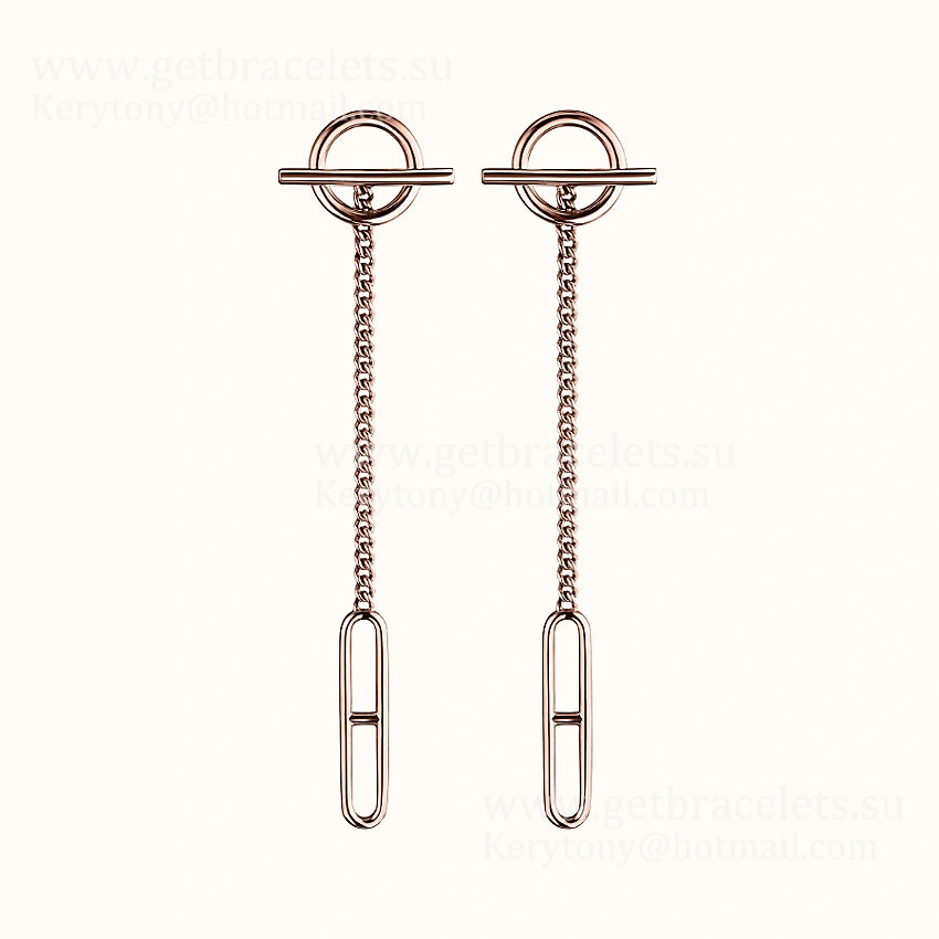 Knock-off Stylish Hermes Echappee Earrings Silver Yellow Gold Rose Gold