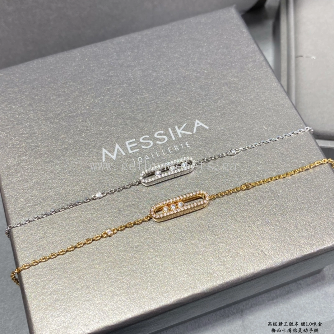 Messika Baby Move Pave White Gold Rose Gold For Her Diamond Bracelet