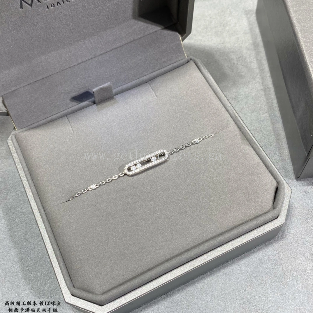 Messika Baby Move Pave White Gold Rose Gold For Her Diamond Bracelet