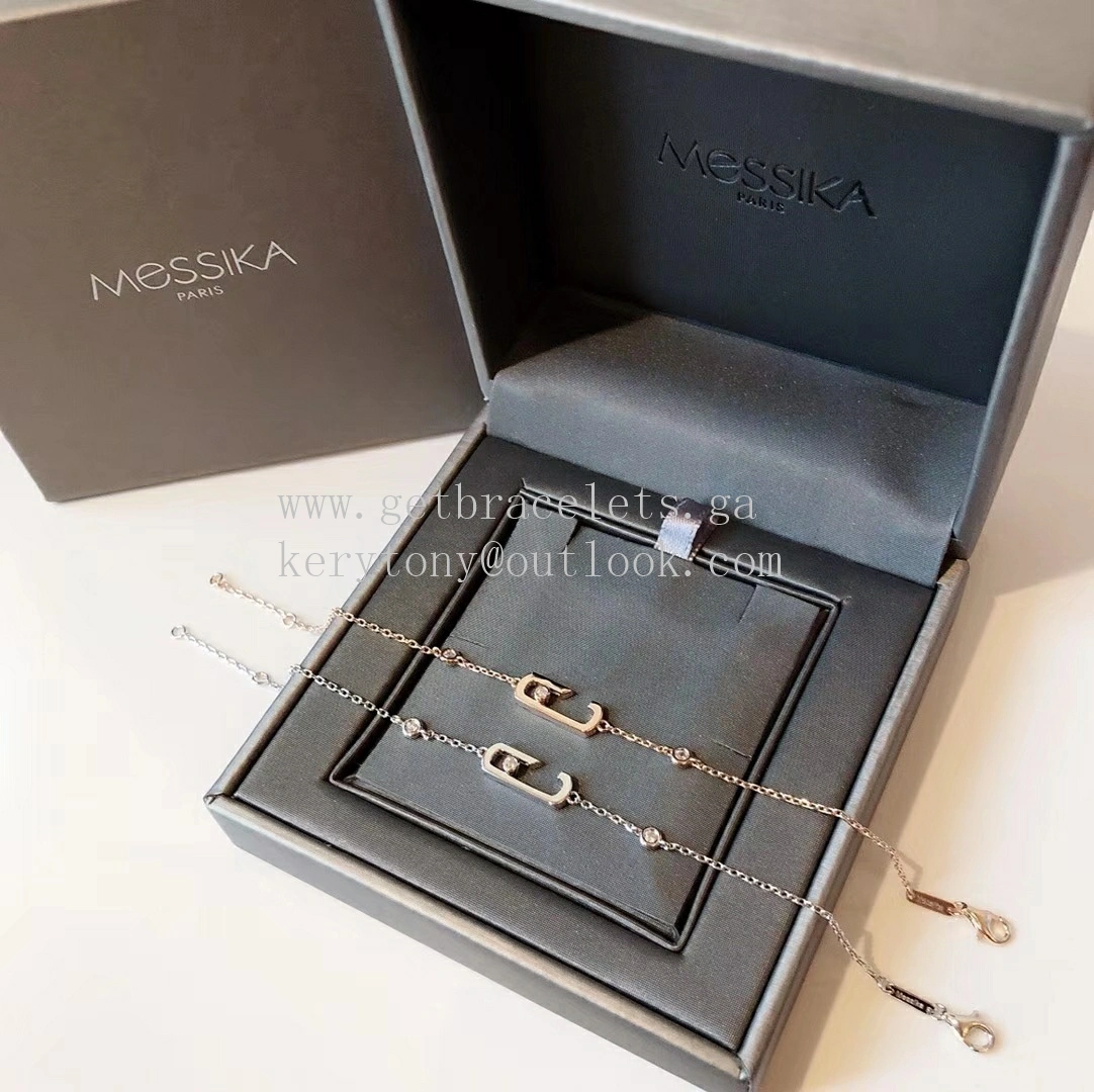 Messika Lucky Bracelet With 1 Diamonds Rose Gold and White Gold