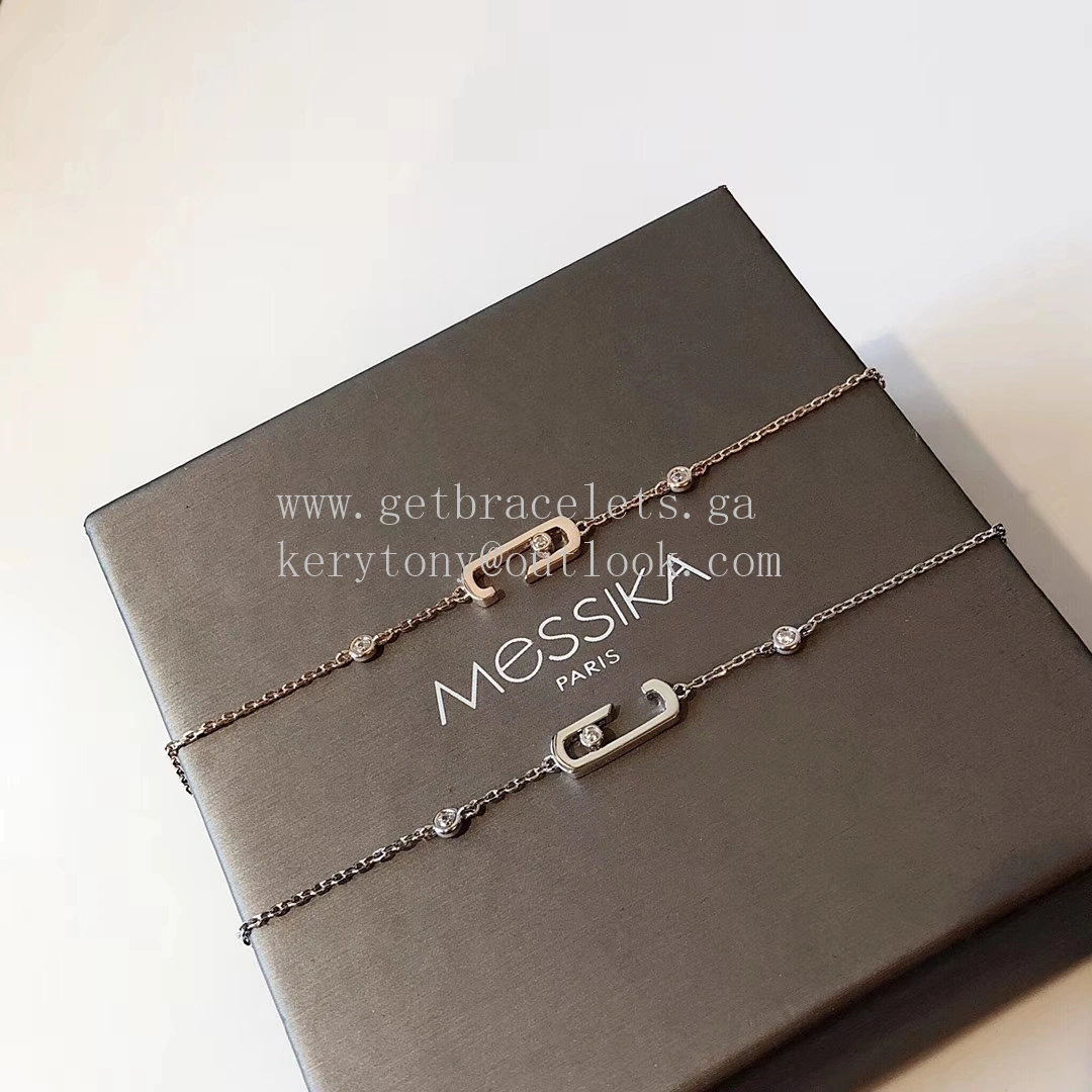 Messika Lucky Bracelet With 1 Diamonds Rose Gold and White Gold