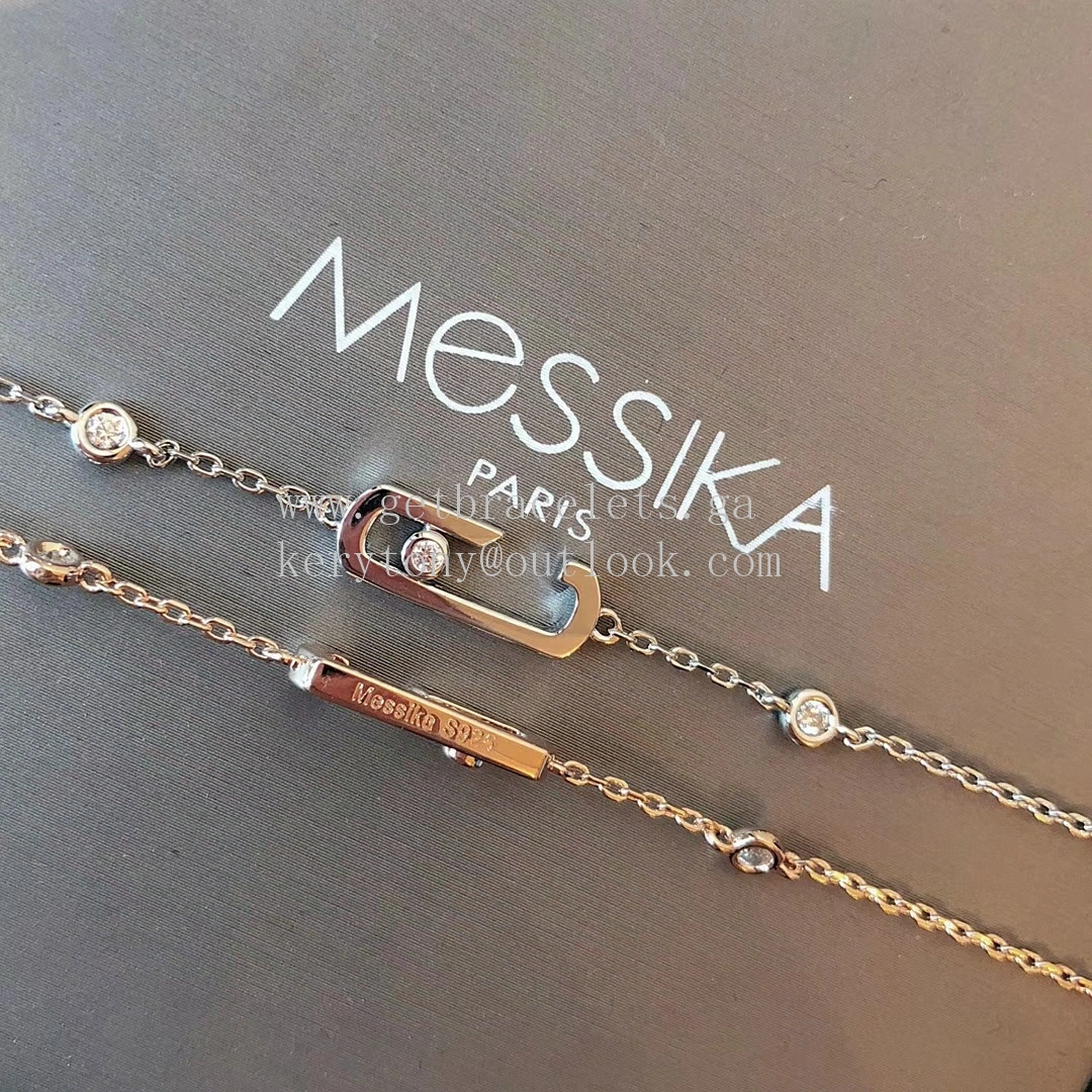 Messika Lucky Bracelet With 1 Diamonds Rose Gold and White Gold