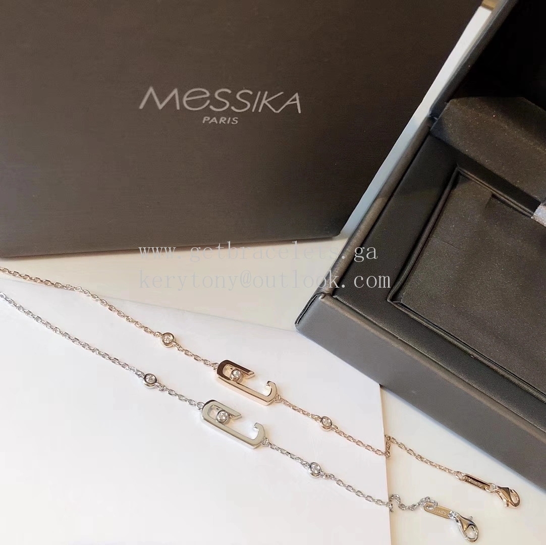 Messika Lucky Bracelet With 1 Diamonds Rose Gold and White Gold