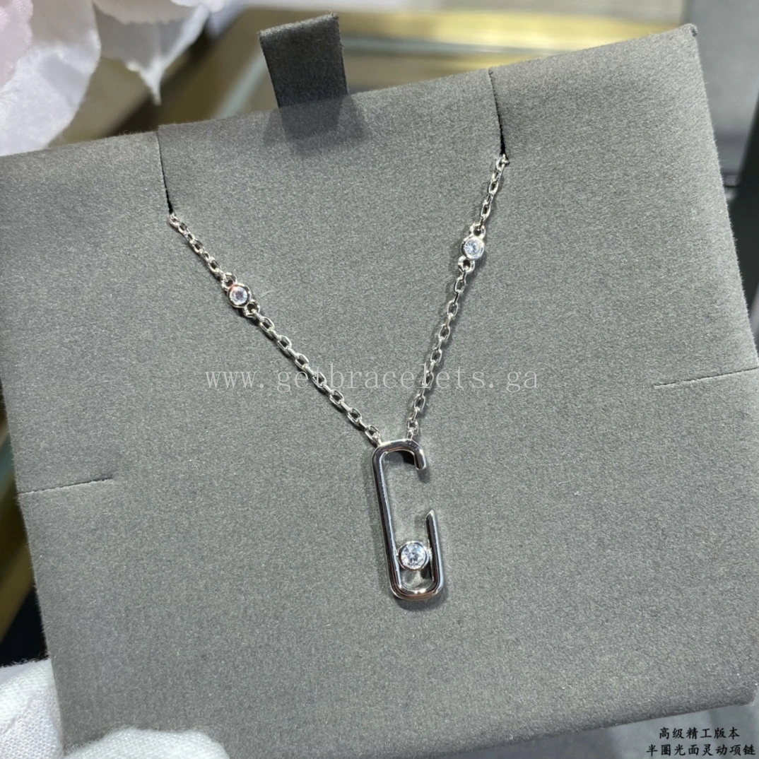 Messika Lucky Diamond Necklace White Gold Rose Gold