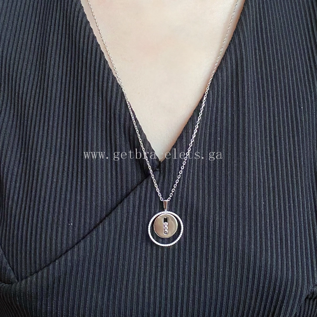 Messika Lucky Move MM Diamond Necklace Rose Gold White Gold