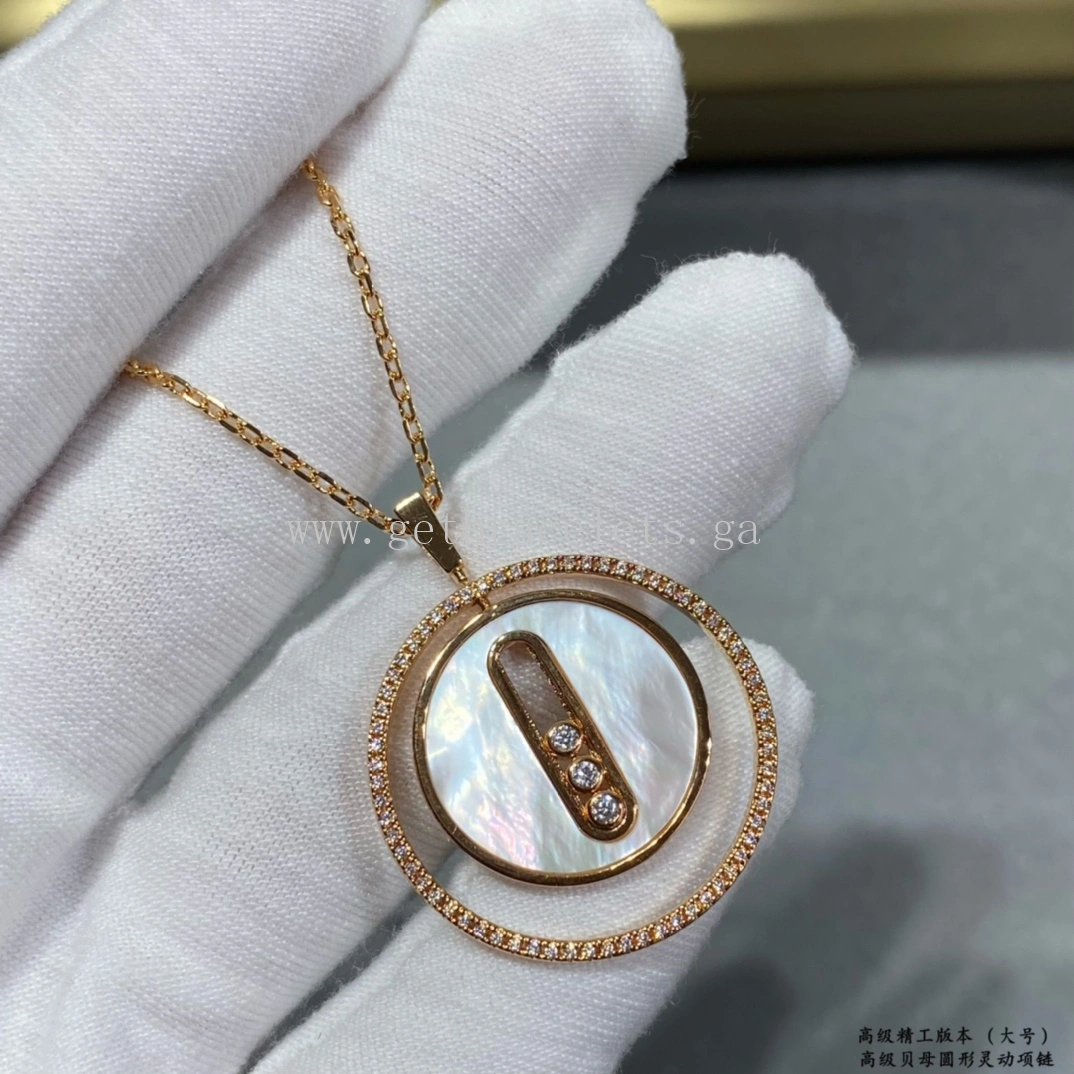 Messika Lucky Move MM Diamond Necklace Rose Gold