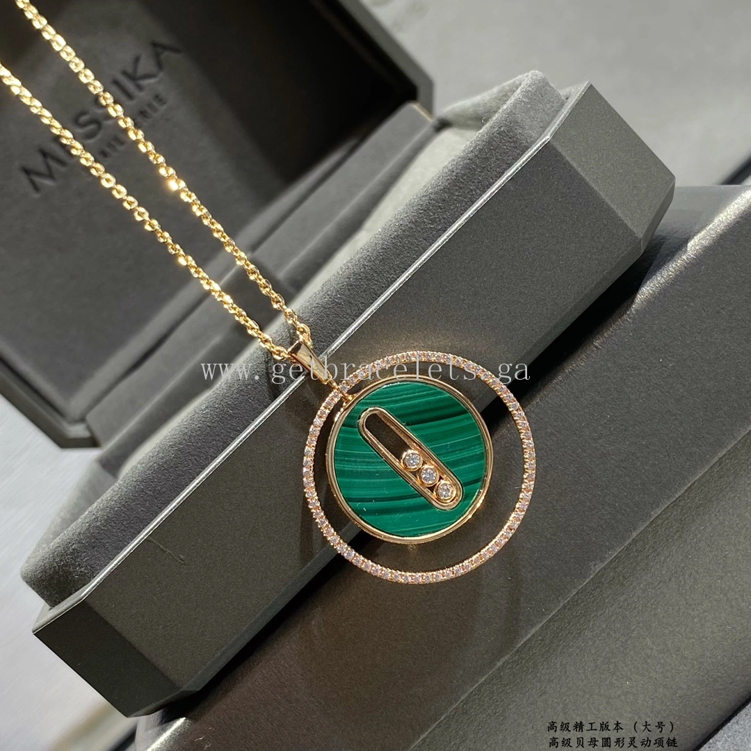 Messika Lucky Move MM Diamond Necklace Rose Gold