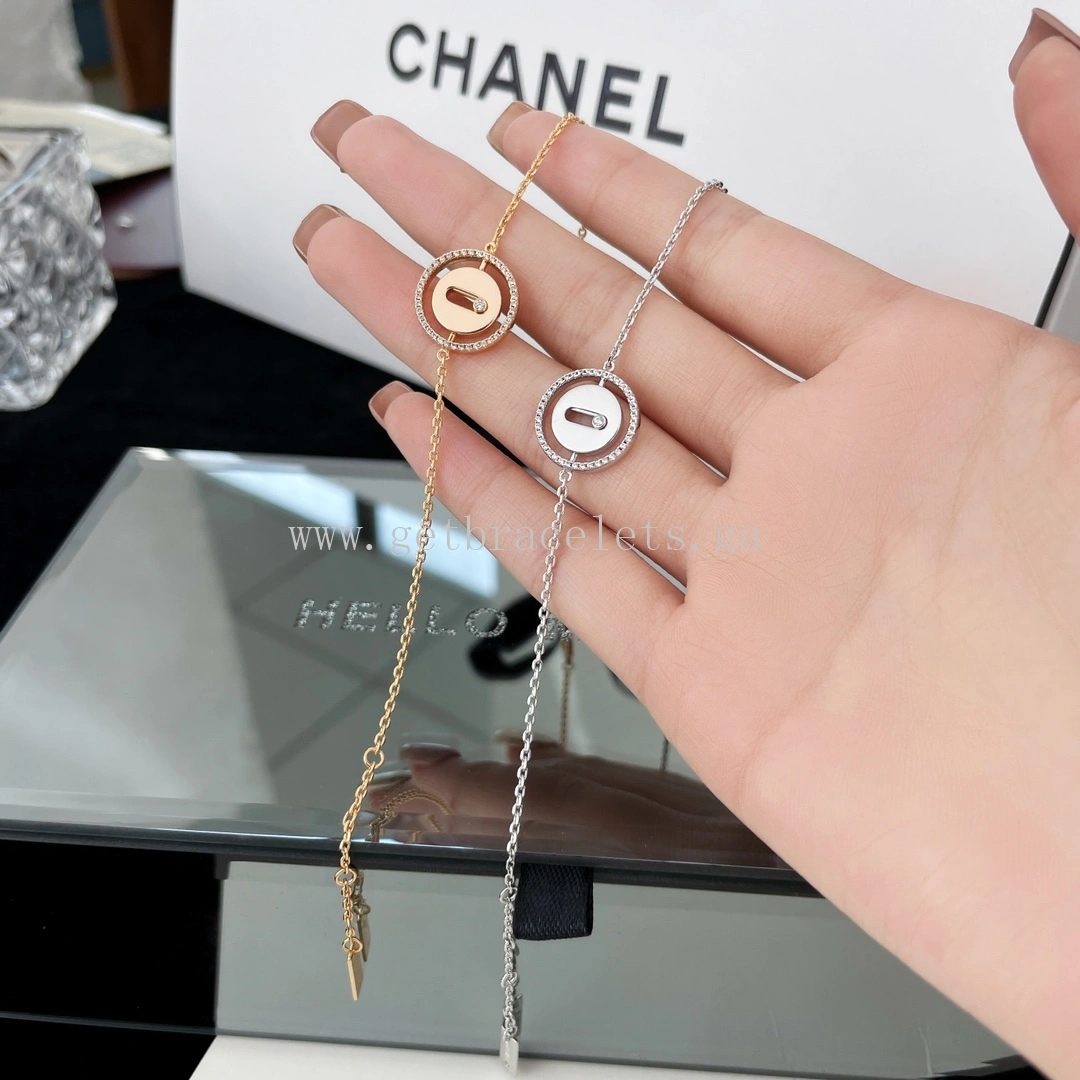 Messika Lucky Move PM Diamond Bracelet Yellow Gold White Gold