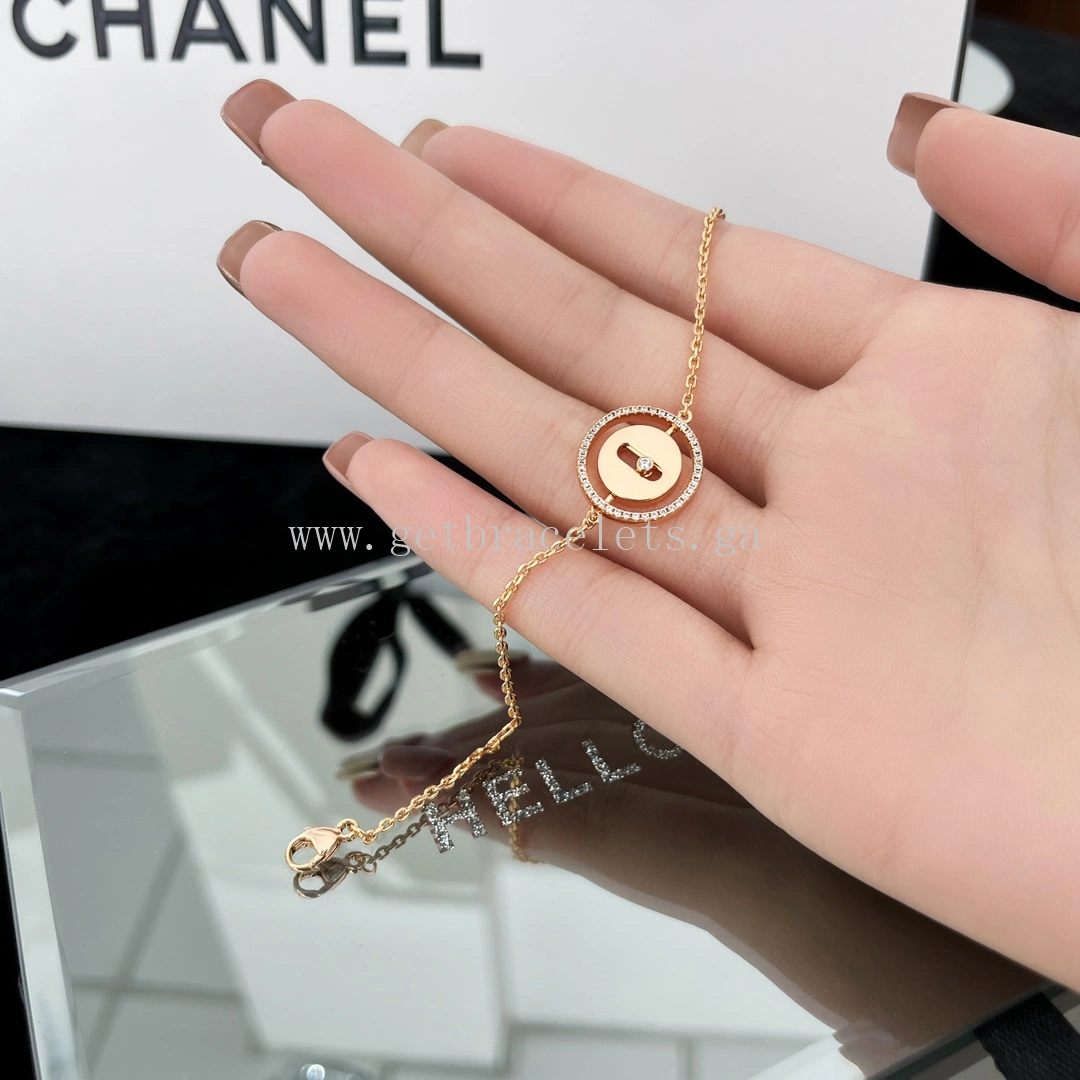 Messika Lucky Move PM Diamond Bracelet Yellow Gold White Gold