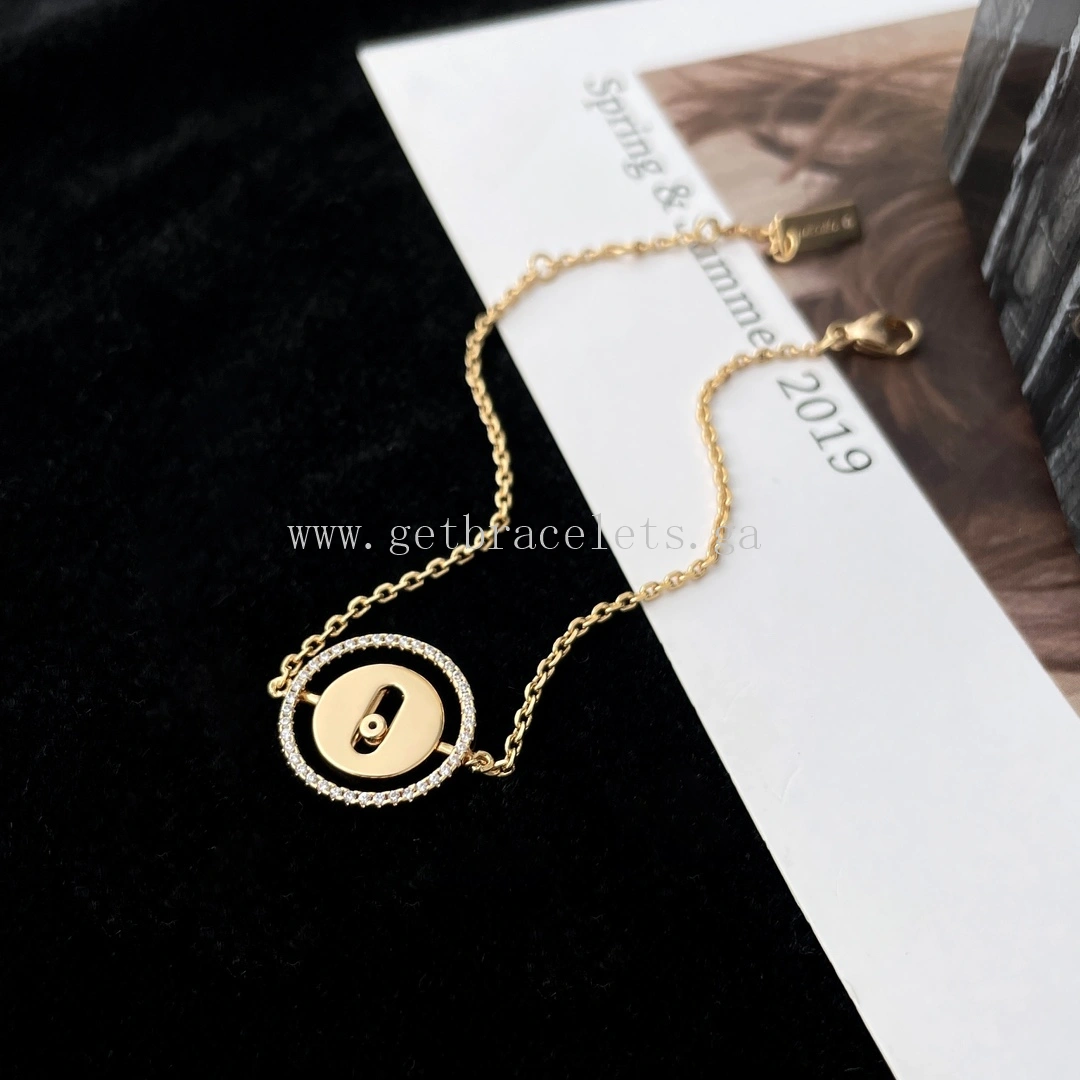 Messika Lucky Move PM Diamond Bracelet Yellow Gold White Gold