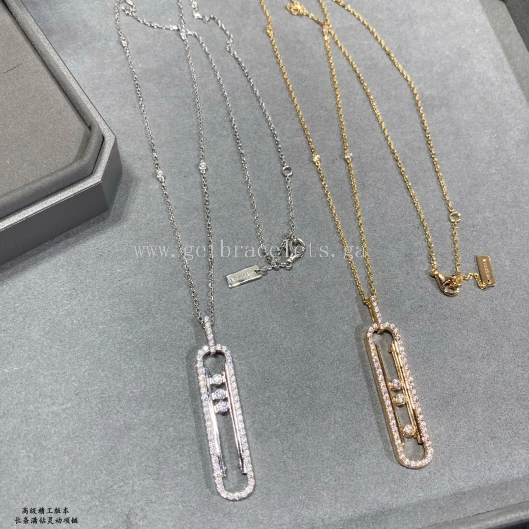 Messika MOVE 10TH Necklace Diamond Necklace White Gold Rose Gold