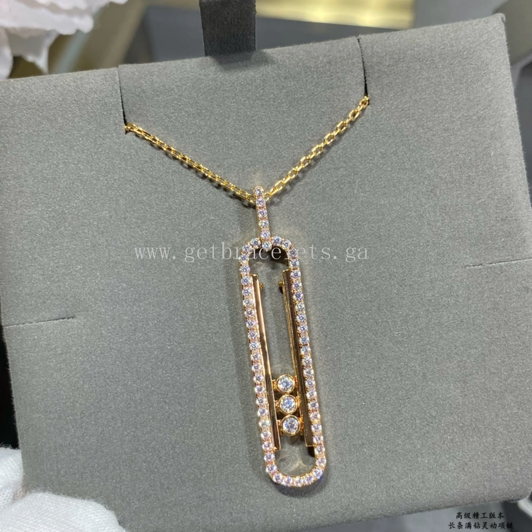 Messika MOVE 10TH Necklace Diamond Necklace White Gold Rose Gold