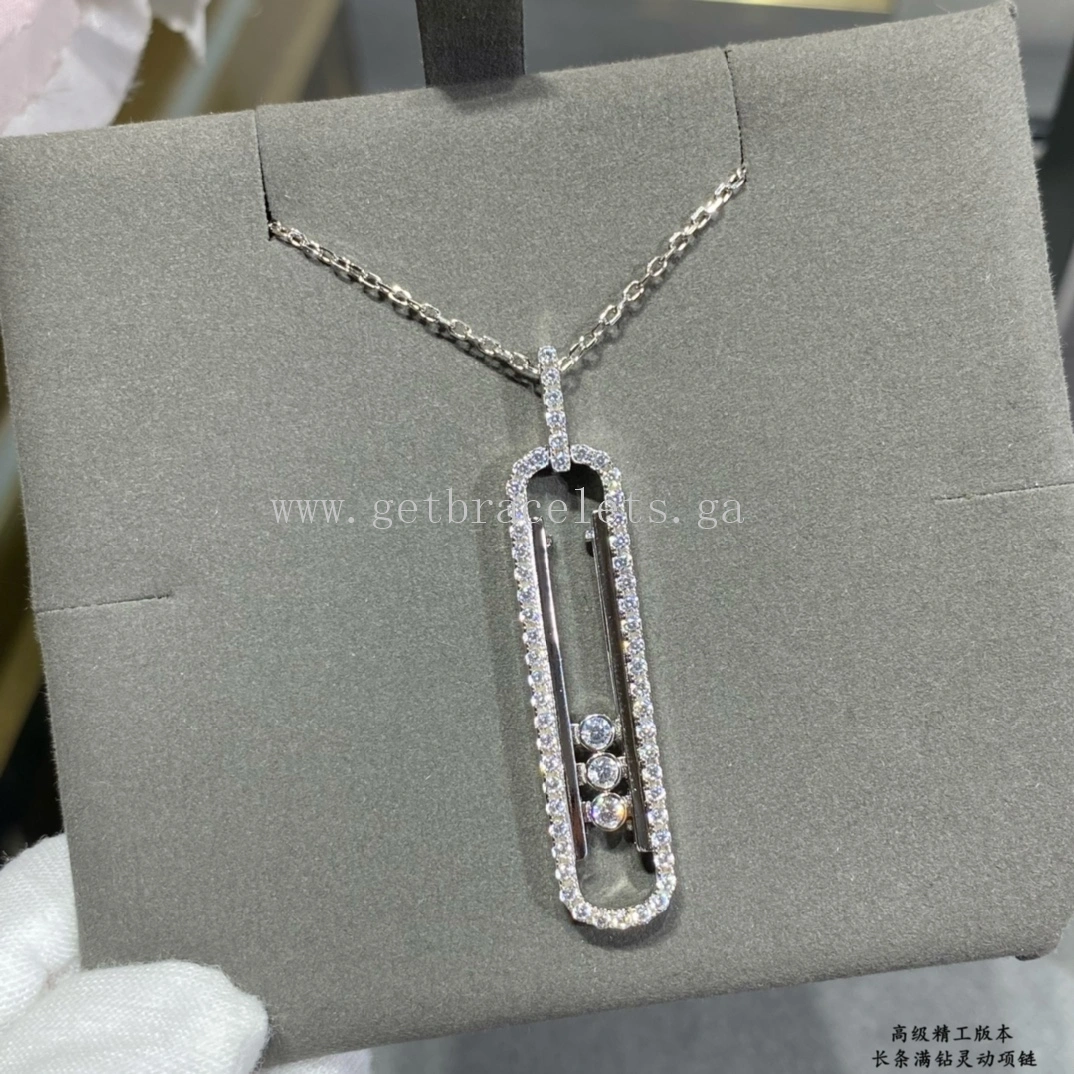 Messika MOVE 10TH Necklace Diamond Necklace White Gold Rose Gold