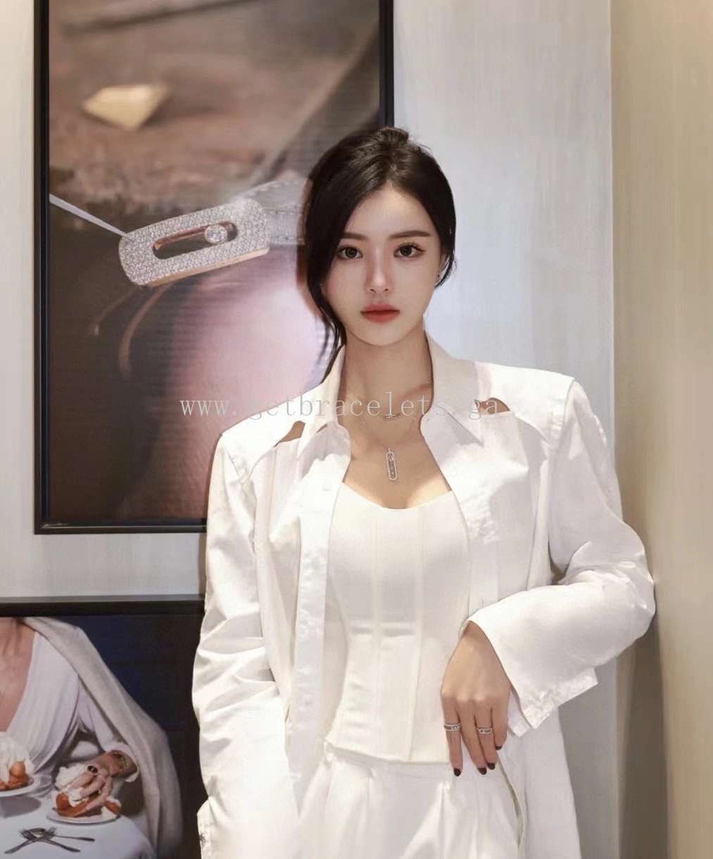 Messika MOVE 10TH Necklace Diamond Necklace White Gold Rose Gold