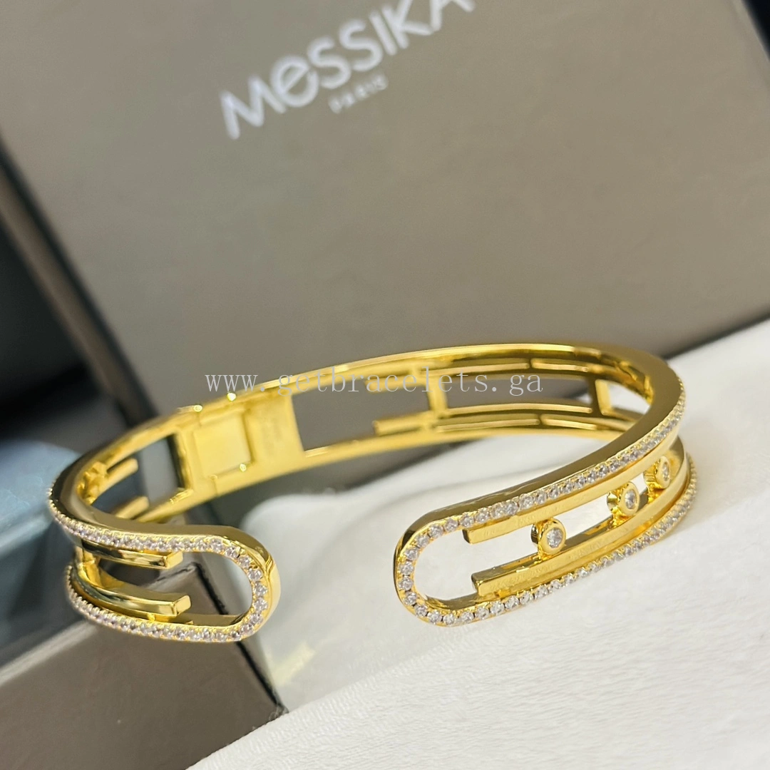 Messika Move 10th Bangle Yellow Gold White Gold Rose Gold For Her Diamonds Bracelet