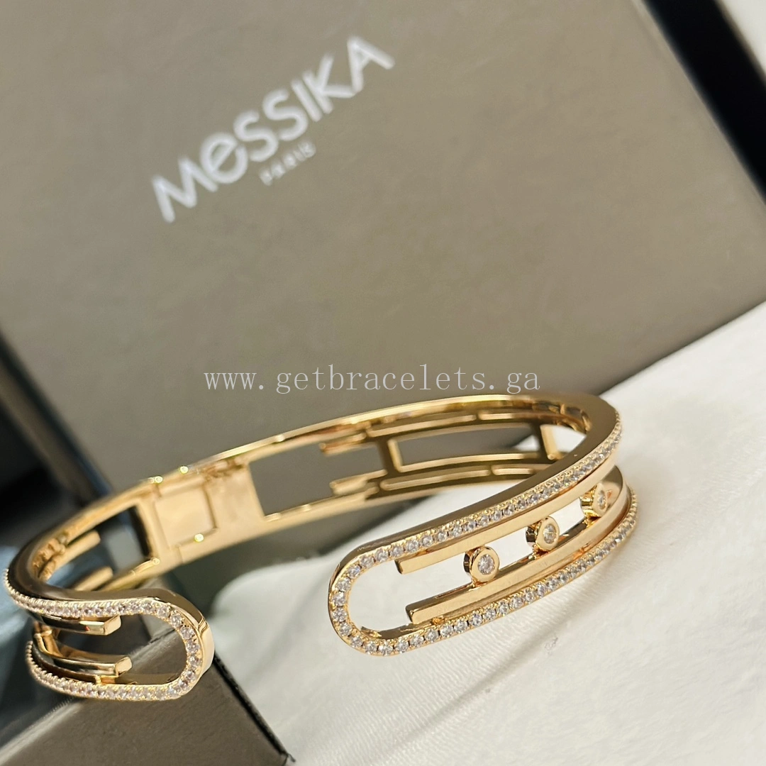Messika Move 10th Bangle Yellow Gold White Gold Rose Gold For Her Diamonds Bracelet