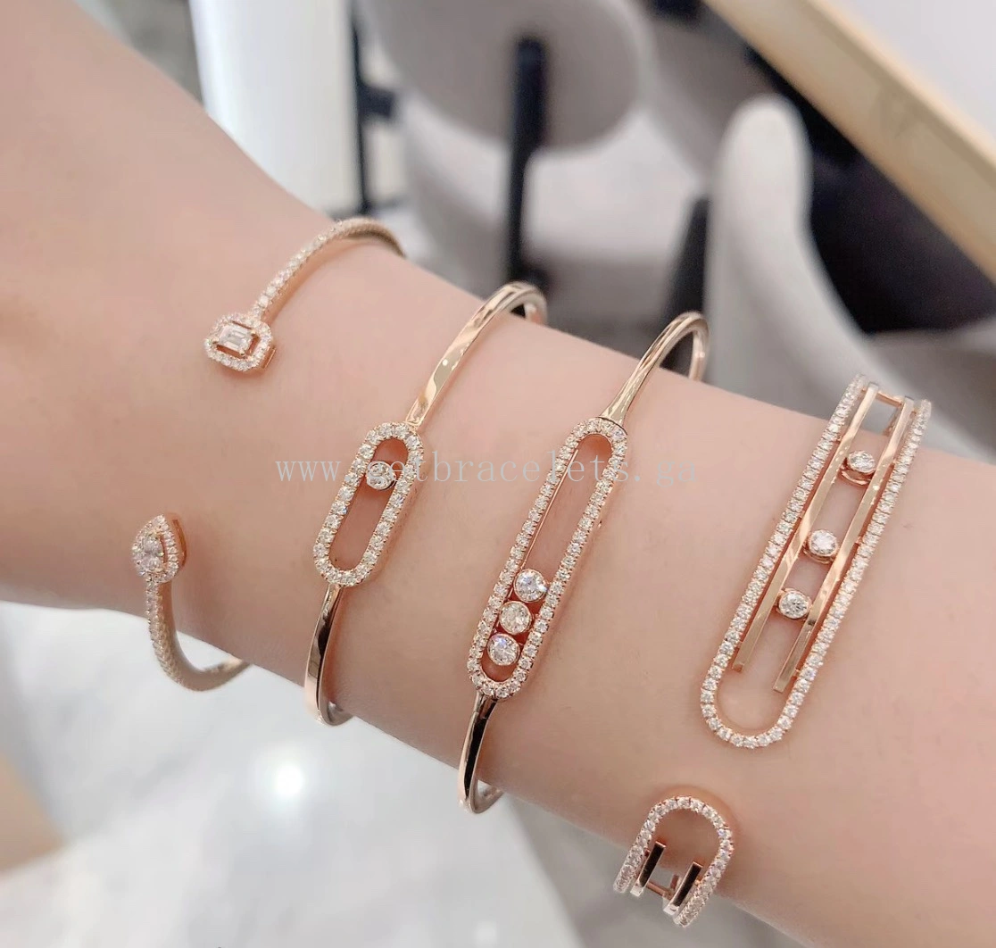 Messika Move 10th Bangle Yellow Gold White Gold Rose Gold For Her Diamonds Bracelet