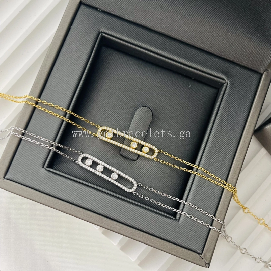 Messika Move Classic Diamond Bracelet Yellow Gold White Gold