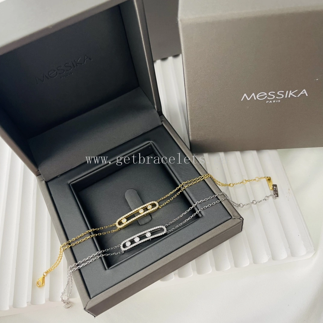 Messika Move Classic Diamond Bracelet Yellow Gold White Gold