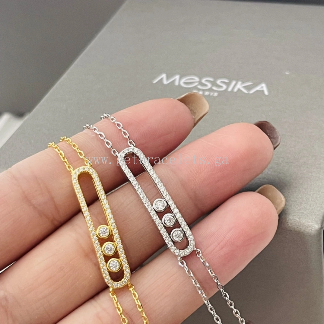 Messika Move Classic Diamond Bracelet Yellow Gold White Gold