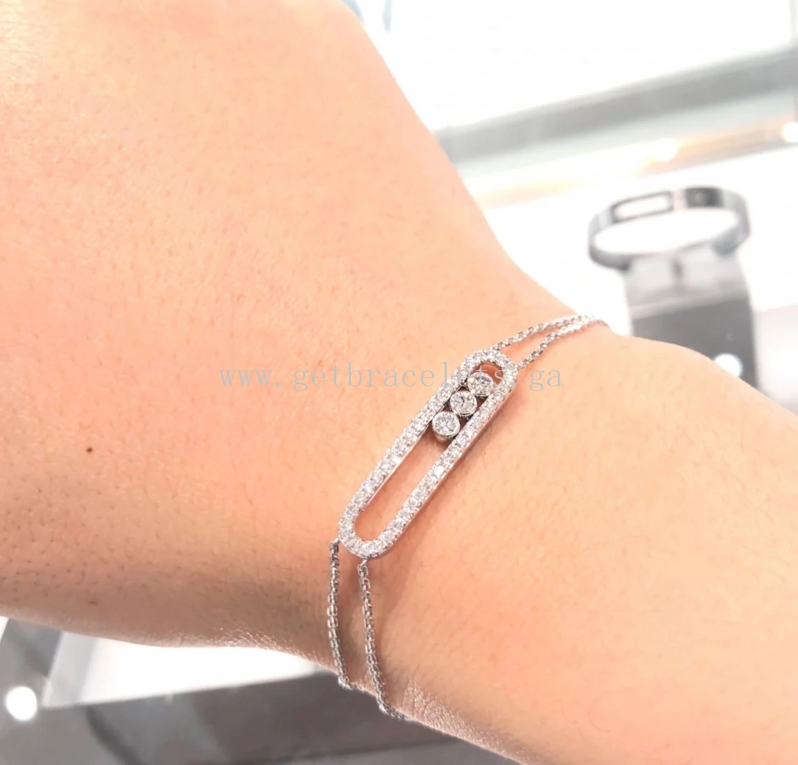 Messika Move Classic Diamond Bracelet Yellow Gold White Gold