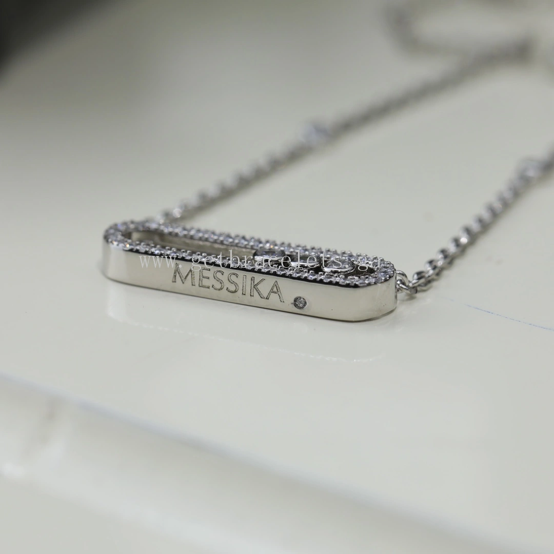 Messika Move Pave For Her Diamond Necklace White Gold Yellow Gold Rose Gold