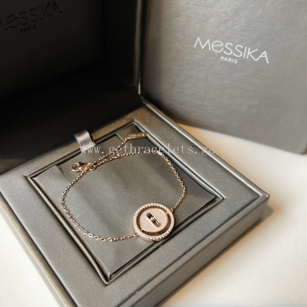 Messika Move Pave White Mother-of-Pearl Bracelet Yellow Gold White Gold Rose Gold