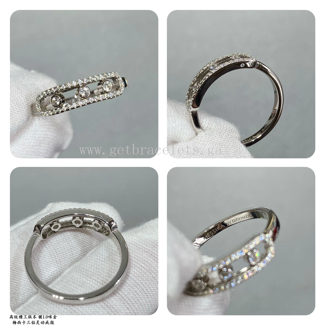 Messika Move Romane For Her Diamond Ring Rose Gold White Gold