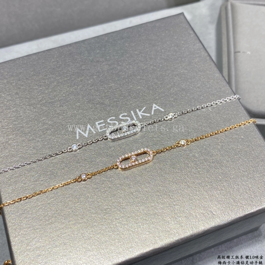 Messika Move Uno Pave White Gold Rose Gold For Her Diamond Bracelet