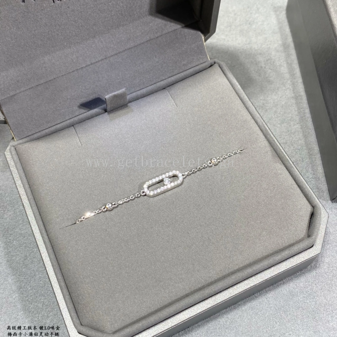 Messika Move Uno Pave White Gold Rose Gold For Her Diamond Bracelet