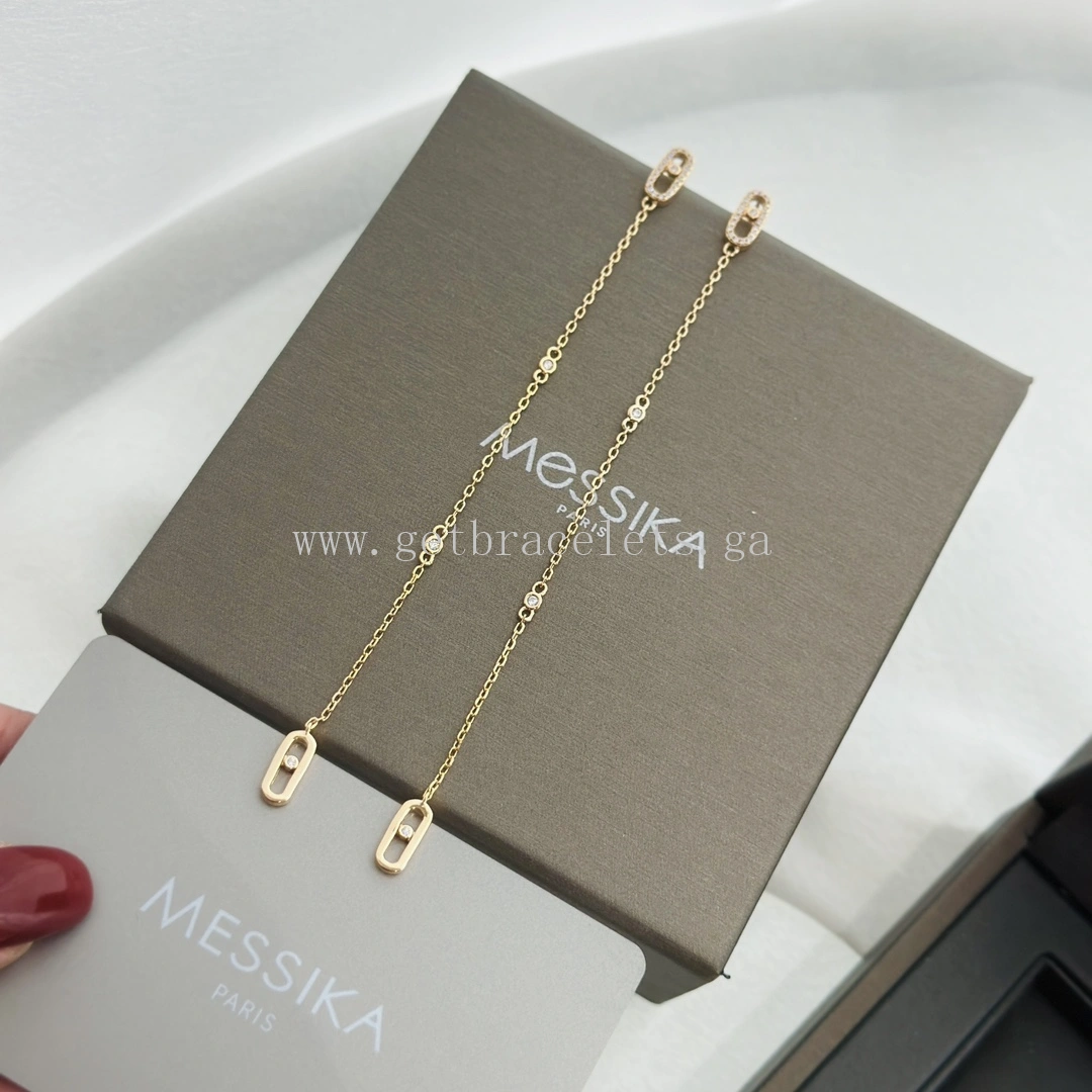 Messika Move Uno Pendant Diamond Earrings Rose Gold Yellow Gold White Gold