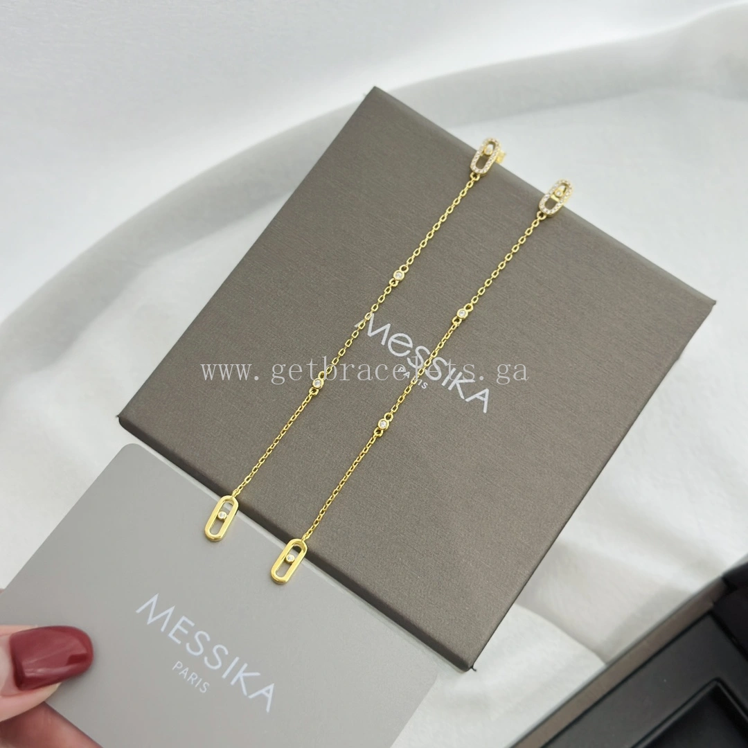 Messika Move Uno Pendant Diamond Earrings Rose Gold Yellow Gold White Gold