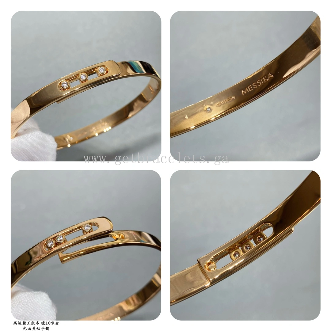 Messika Noa Bangle Yellow Gold White Gold Rose Gold