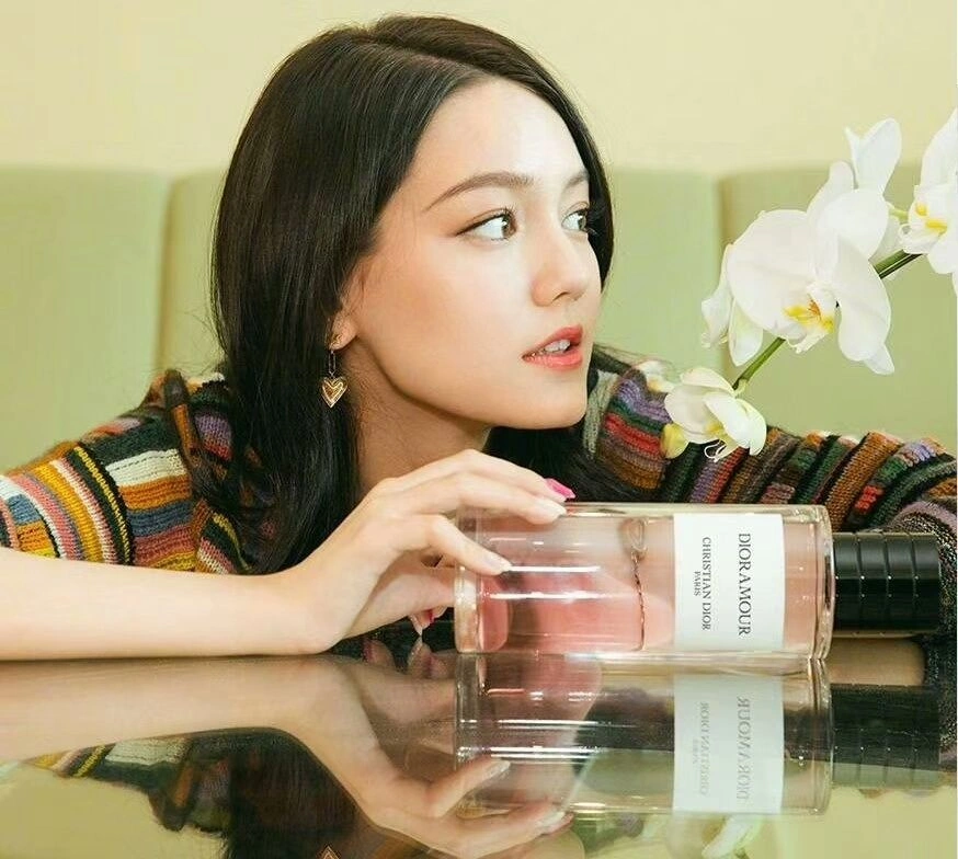 Most Fashion Womens Dior Dioramour Multicolor Heart Motif Pendant Star-Bee Asymmetric Brass Earrings E0936DMRLQ_D919