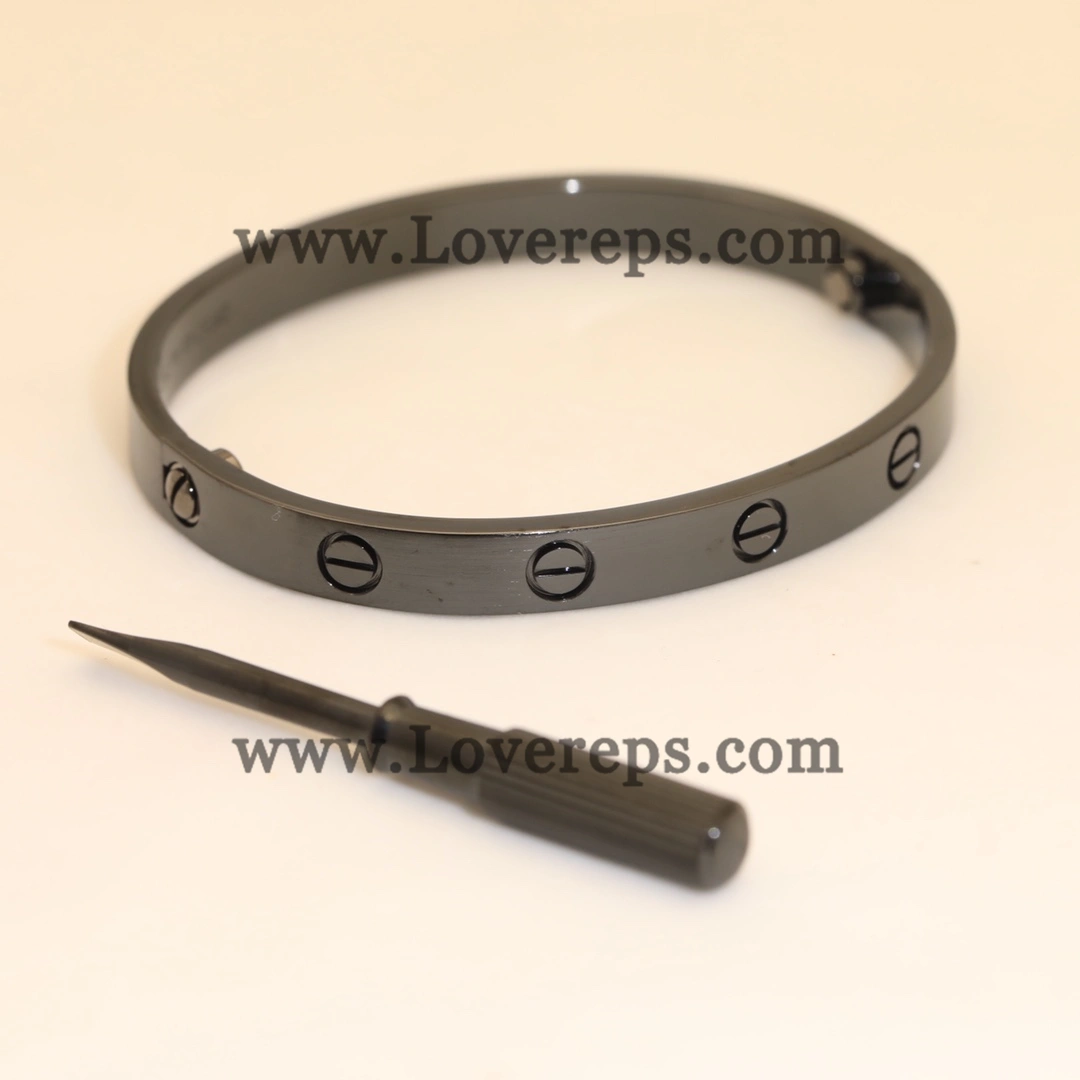 New Cartier Black Love Bracelet-Brushed Finish