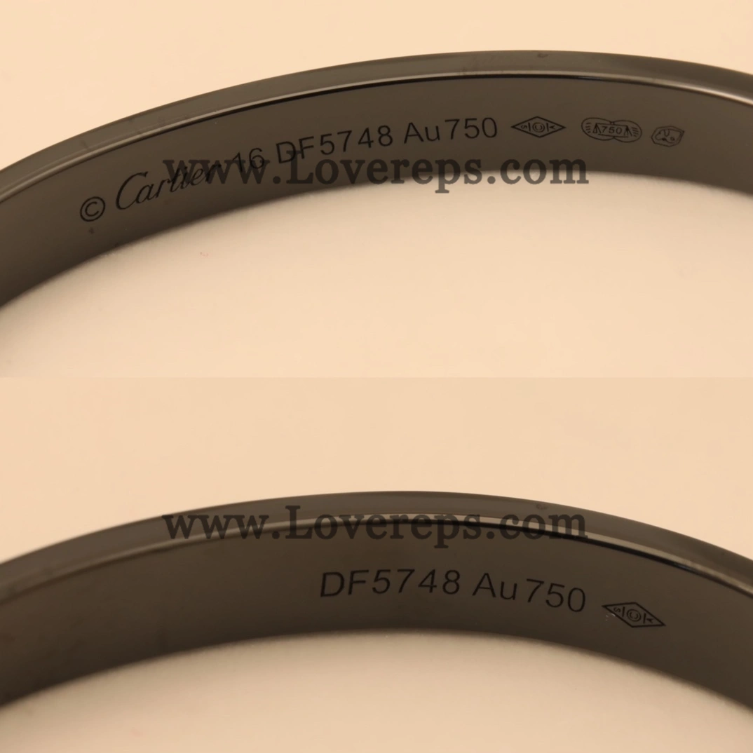 New Cartier Black Love Bracelet-Brushed Finish