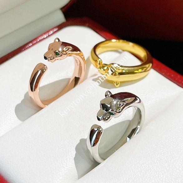 New Style Jewellery Online Panthere de Cartier Ring Yellow Gold Rose Gold White Gold