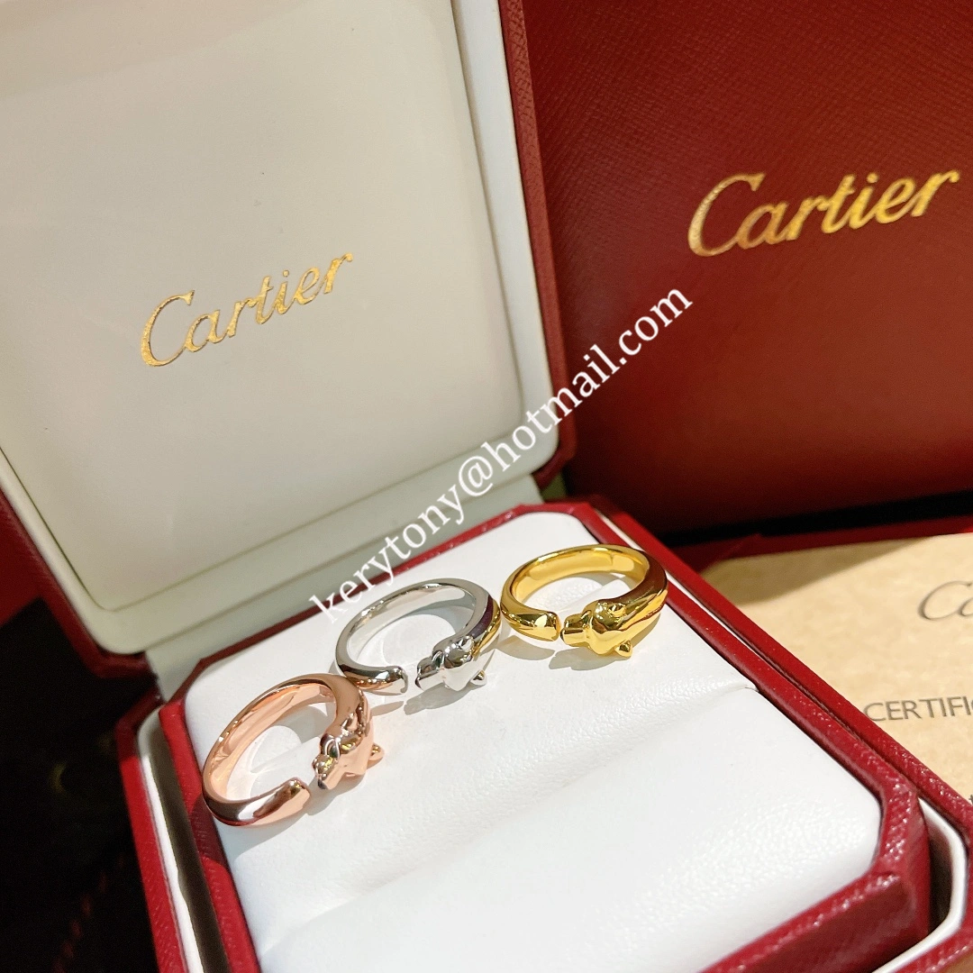 New Style Jewellery Online Panthere de Cartier Ring Yellow Gold Rose Gold White Gold