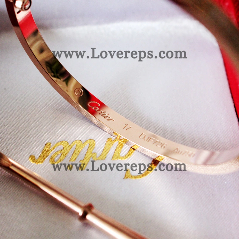 Normal Version Cartier Love Bracelet Small Model Pink Gold With Pave Diamonds