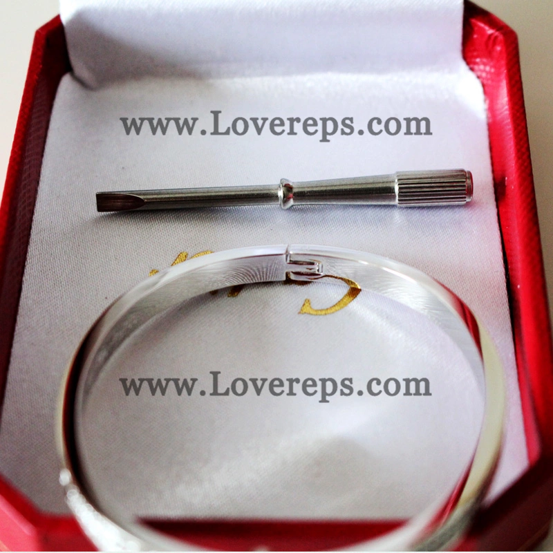 Normal Version Cartier Love Bracelet Small Model White Gold With Diamonds