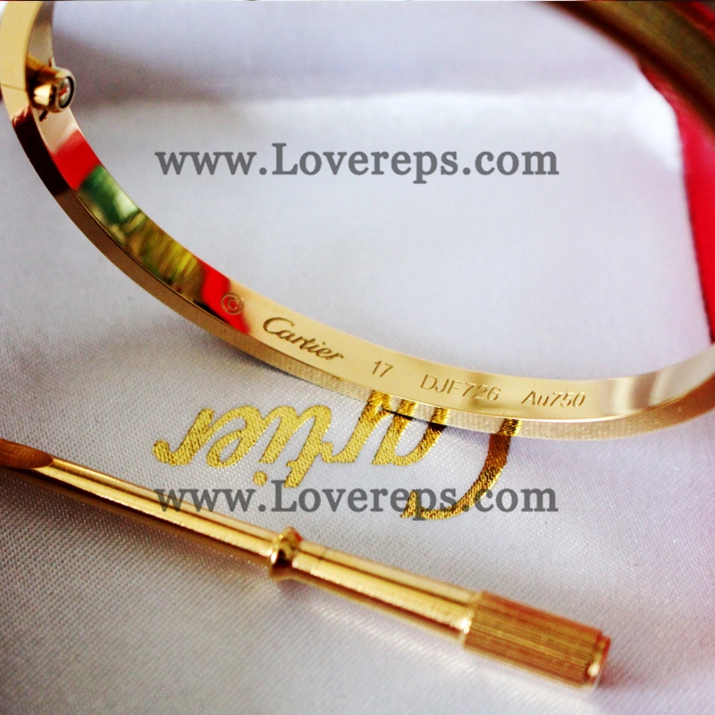 Normal Version Cartier Love Bracelet Small Model Yellow Gold With Diamonds