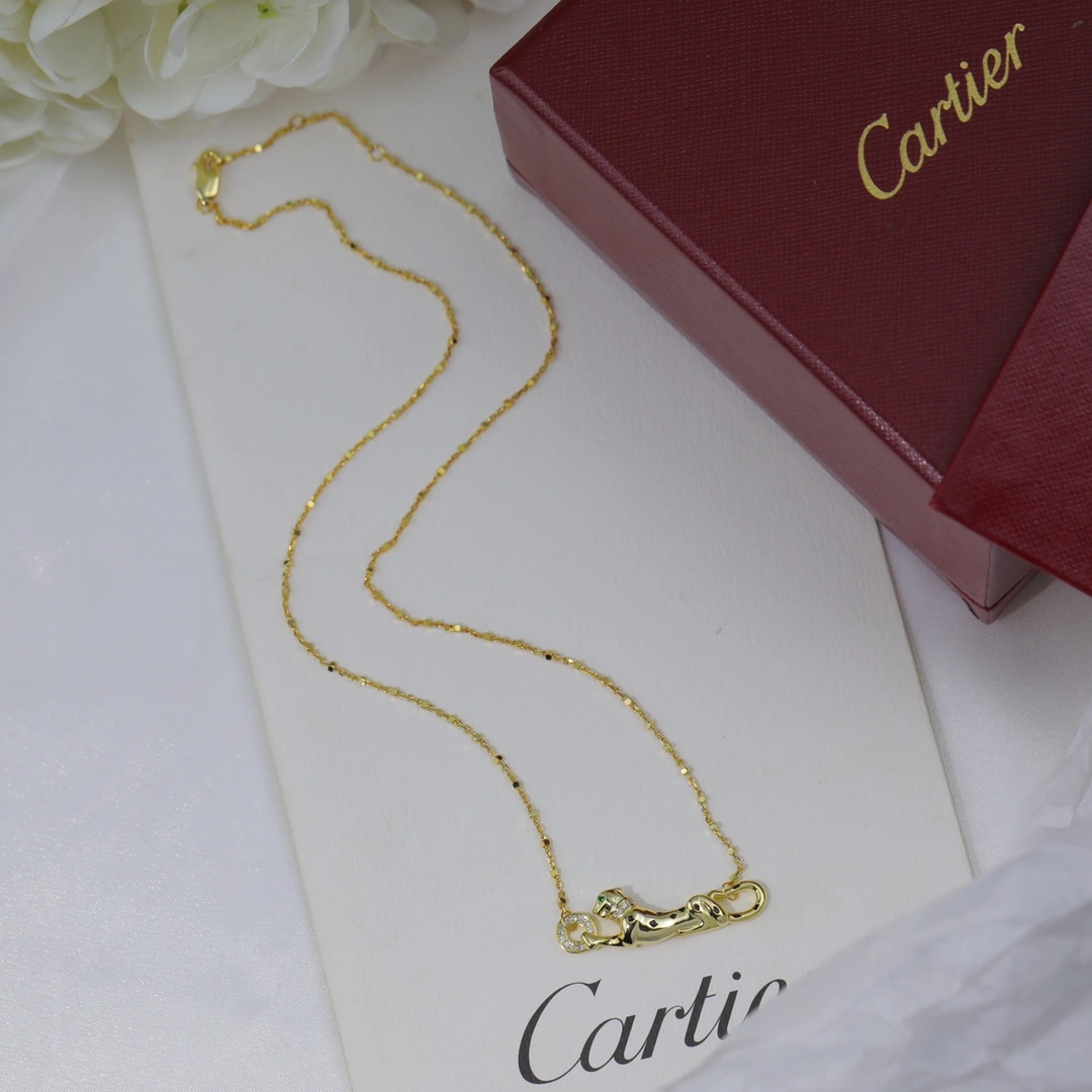 Panthere De Cartier Necklace N7424217 White Gold Rose Gold