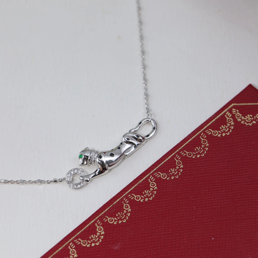 Panthere De Cartier Necklace N7424217 White Gold Rose Gold