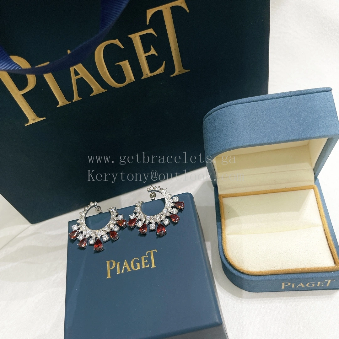 Piaget Golden Oasis Blazing Lights Earrings White Gold with Diamonds