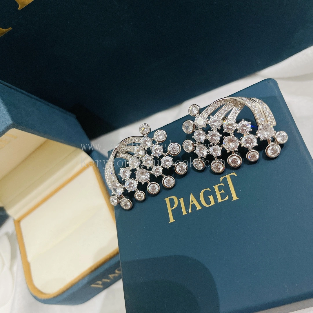 Piaget Limelight Mediterranean Garden Earrings White Gold With Diamonds