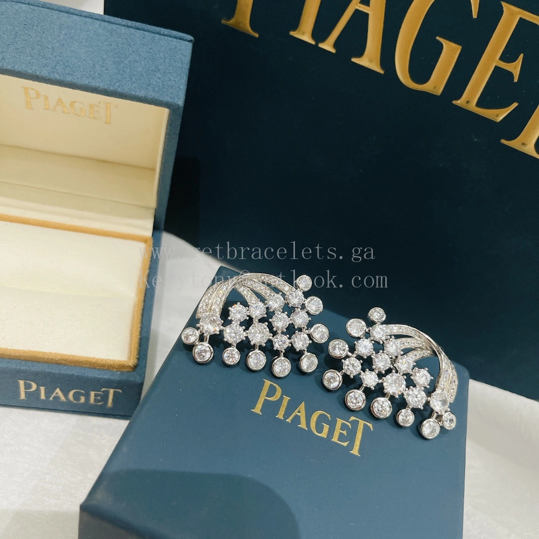 Piaget Limelight Mediterranean Garden Earrings White Gold With Diamonds