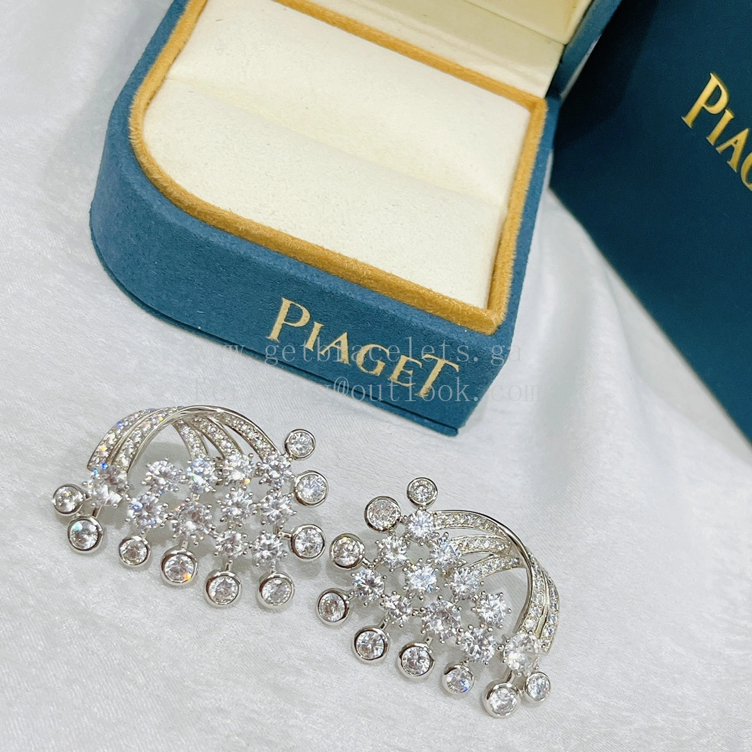 Piaget Limelight Mediterranean Garden Earrings White Gold With Diamonds