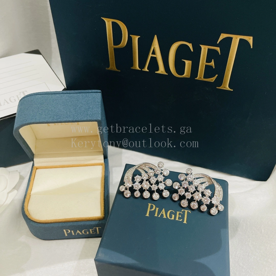 Piaget Limelight Mediterranean Garden Earrings White Gold With Diamonds