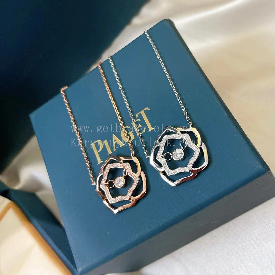 Piaget Piaget Hollow Out Pendant Rose Gold White Gold