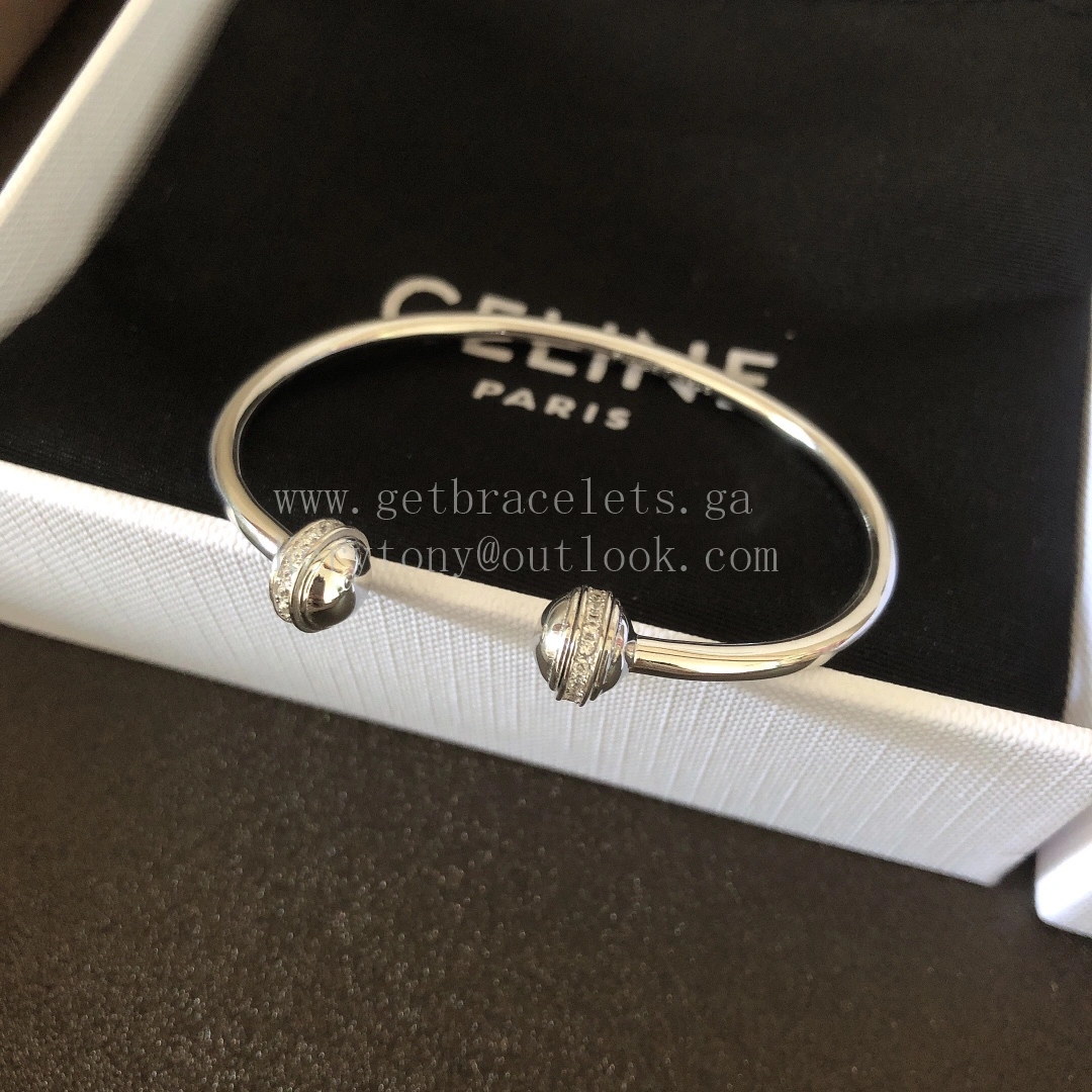 Piaget Possession Open Bangle Bracelet White Gold with Diamonds